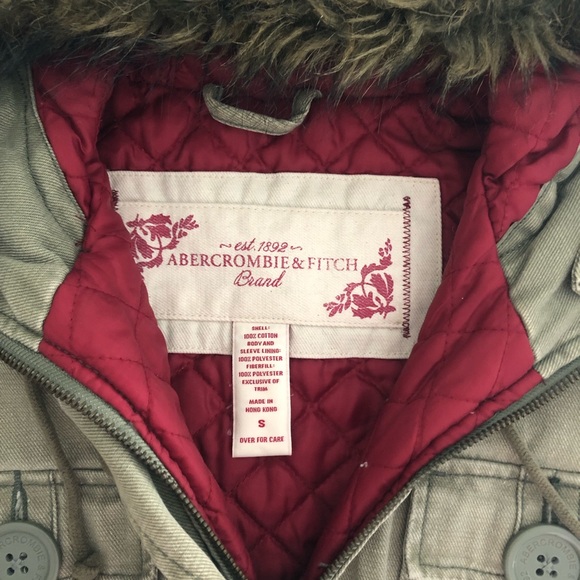 Abercrombie & Fitch Army Green Jacket - Picture 2 of 6